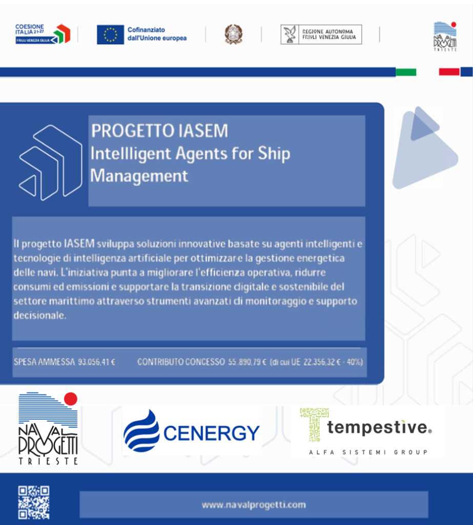 IASEM – Intelligent Agents for Ship Energy Management: al via il progetto regionale che porta l’Intelligenza Artificiale a bordo delle navi 1 IASEM